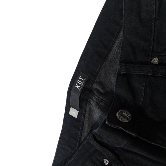 Kut From The Kloth Mia Skinny Black Denim Stars SZ 8 31" L Indie Goth Punk - Picture 8 of 14